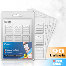 Load image into Gallery viewer, Memory Card Label Stickers - 90 Count
